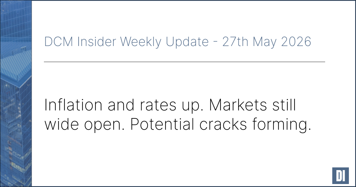 DCM Insider Weekly – 25th May 2026