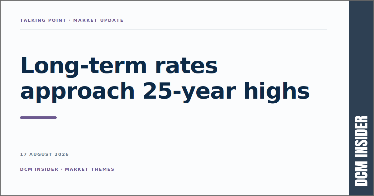 DCM market snapshot for the week to 17th August 2026