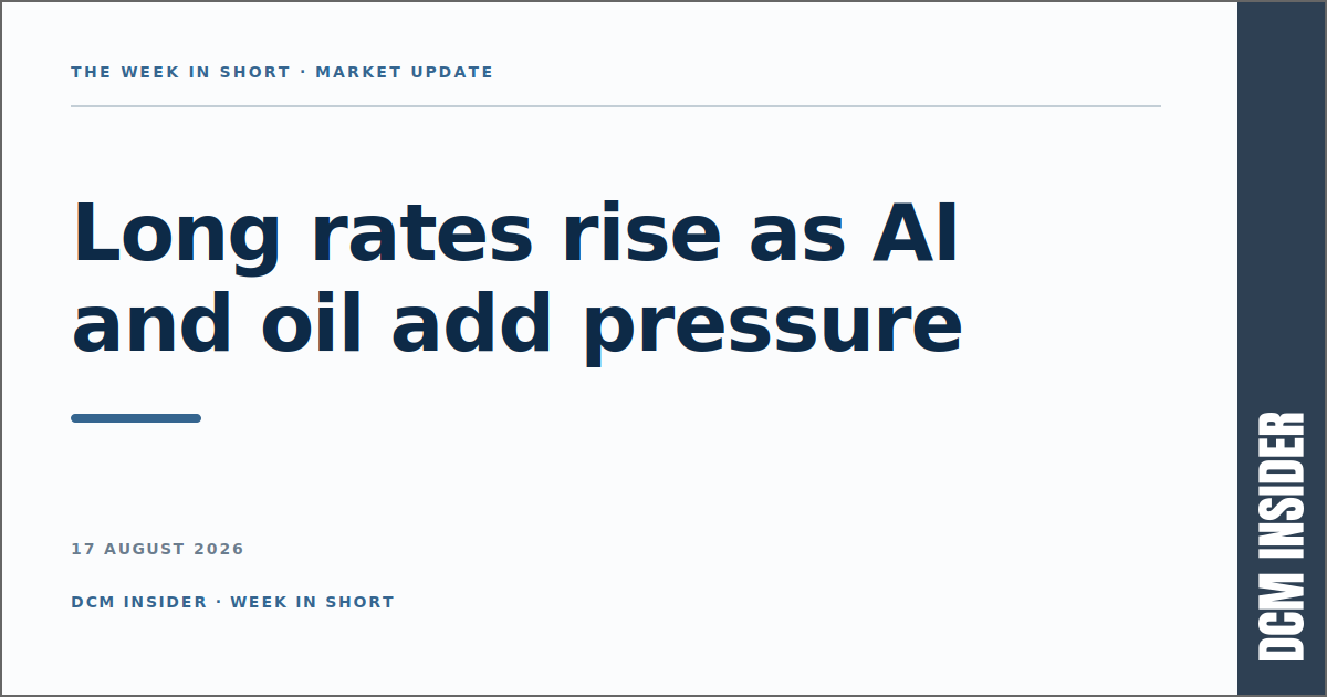 The week in credit: long rates rise as AI financing and oil add pressure